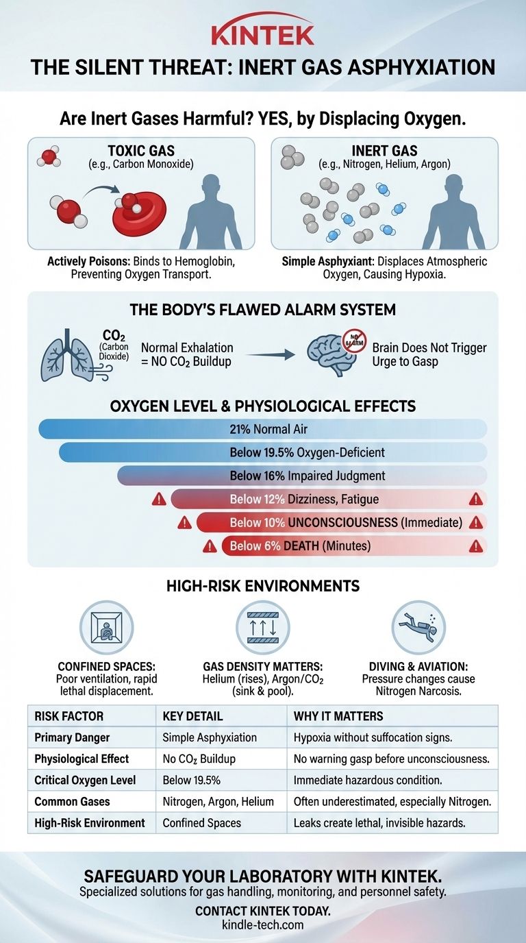 불활성 기체는 인체에 해로운가요? 산소 치환의 조용한 위협 시각적 가이드