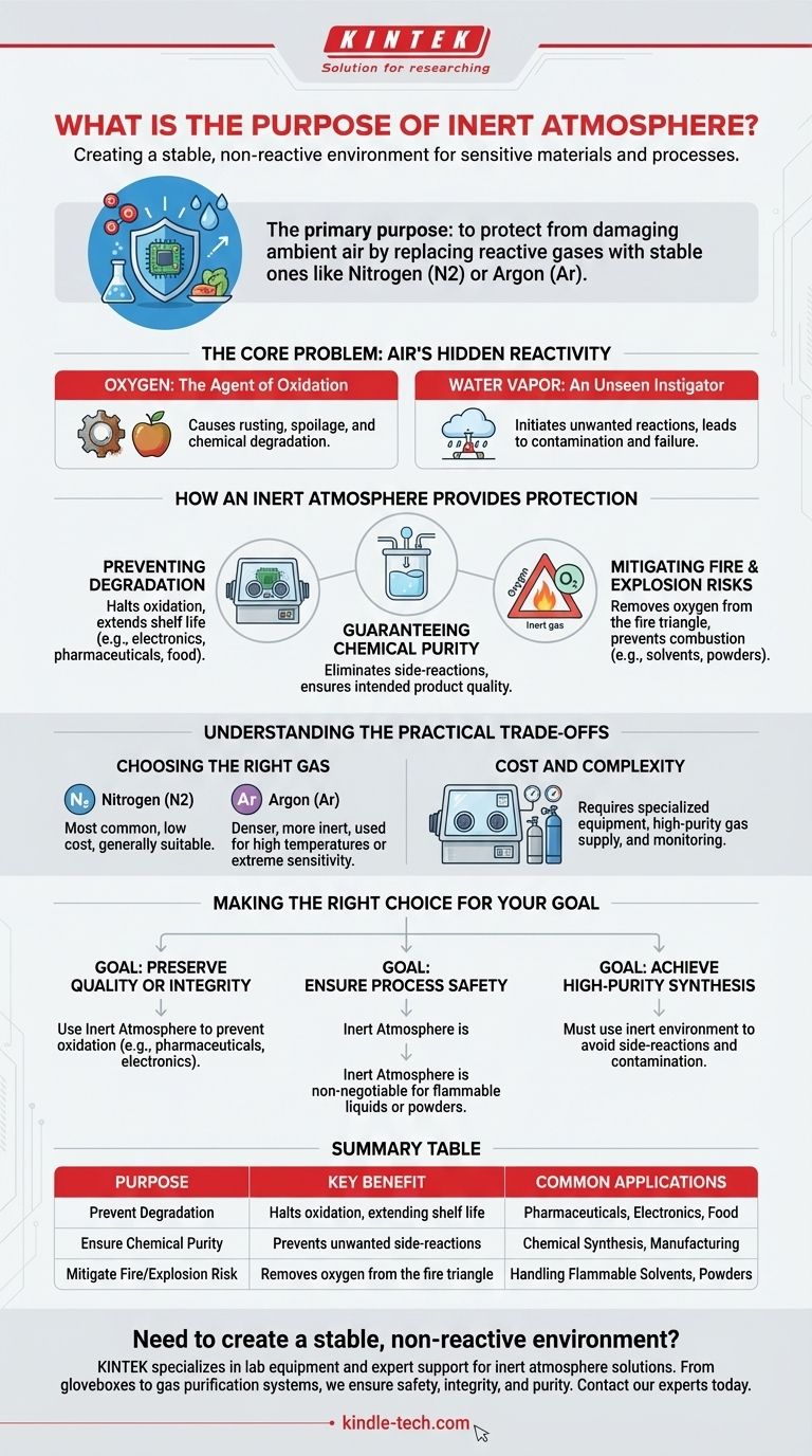 불활성 분위기의 목적은 무엇인가요? 재료와 공정 보호를 위한 가이드 시각적 가이드
