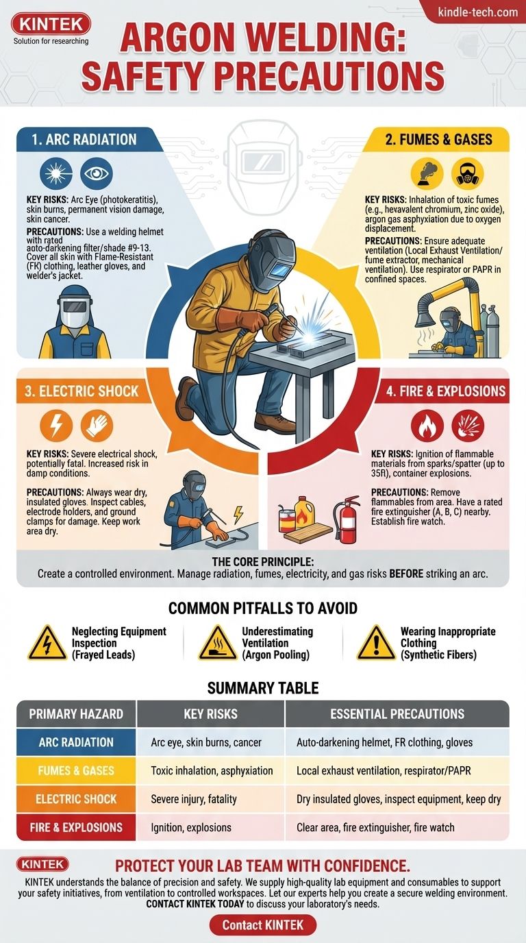 Welche Sicherheitsvorkehrungen sind beim Argon-Schweißen zu beachten? Ein Leitfaden zum Schutz vor UV-Strahlung, Dämpfen, Stromschlägen und Erstickung Visuelle Anleitung