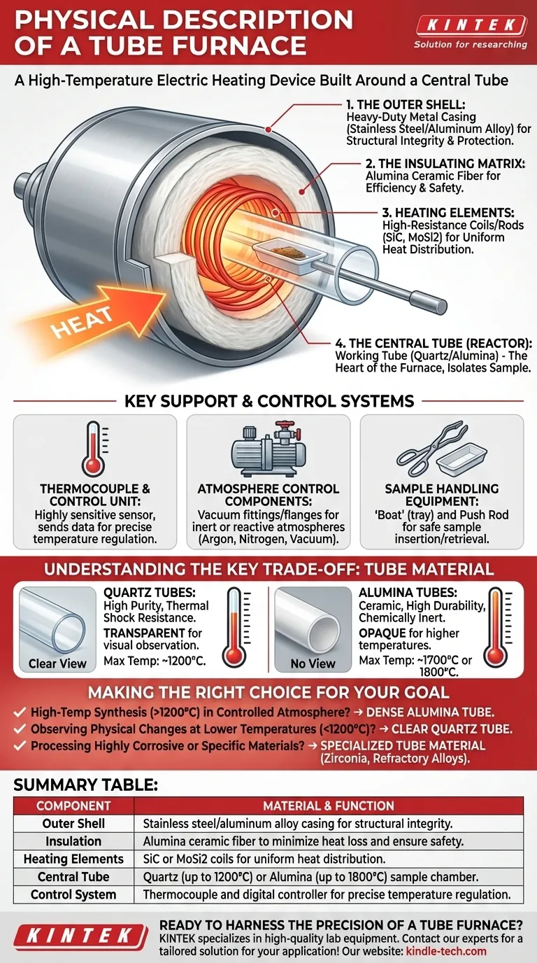 ¿Cuál es la descripción física de un horno tubular? Un desglose detallado de su diseño de alta temperatura Guía Visual