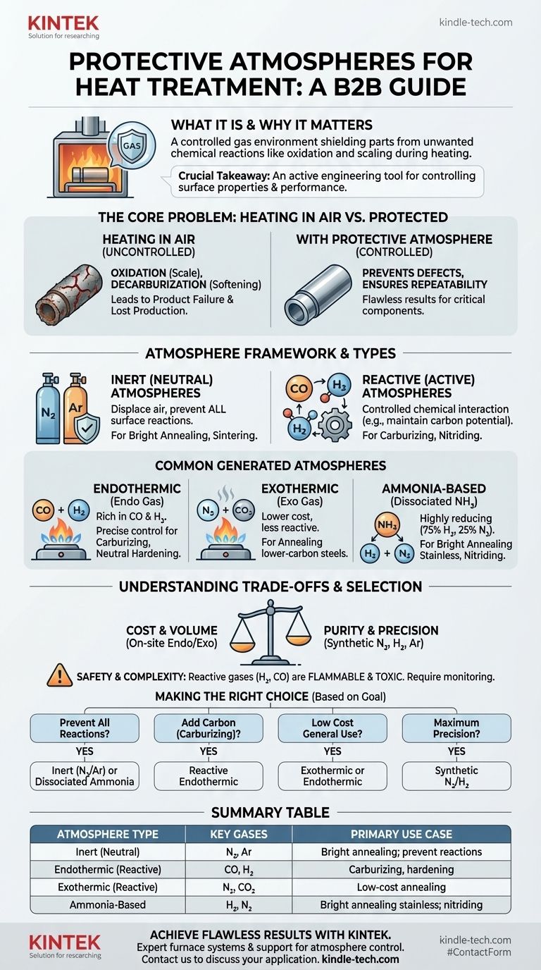Quali sono le atmosfere protettive per il trattamento termico? Una guida per prevenire ossidazione e incrostazioni Guida Visiva
