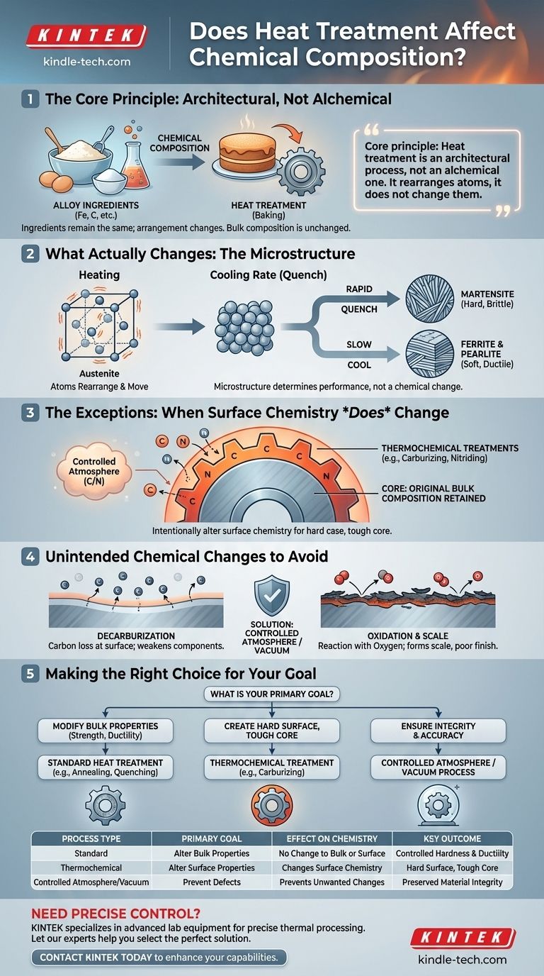 열처리가 화학 성분에 영향을 미칩니까? 재료 특성 과학 마스터하기 시각적 가이드
