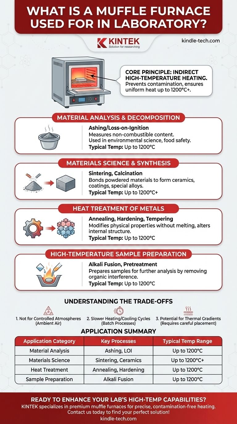 実験室でマッフル炉は何に使われますか？クリーンで高温の処理を実現 ビジュアルガイド
