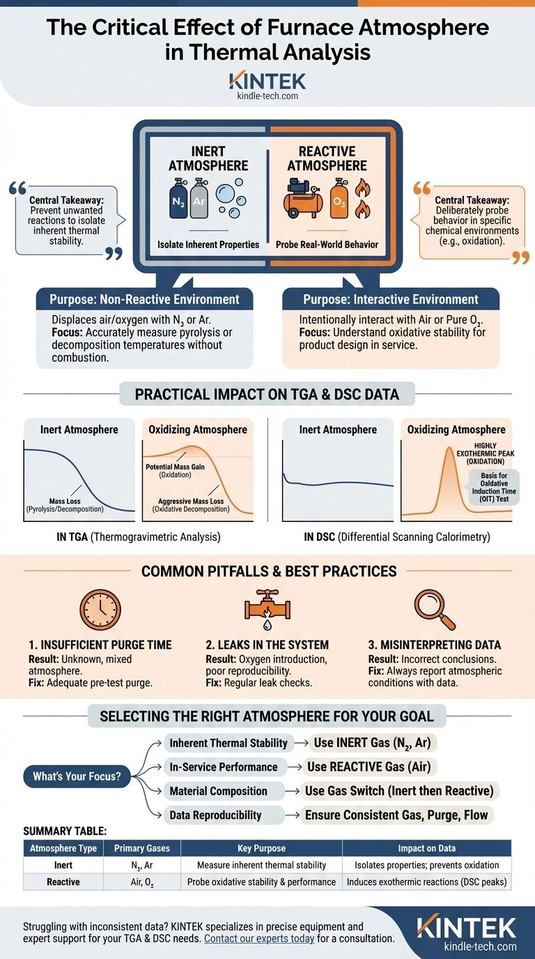 What is the effect of furnace atmosphere in thermal analysis? Unlock Accurate Material Insights Visual Guide