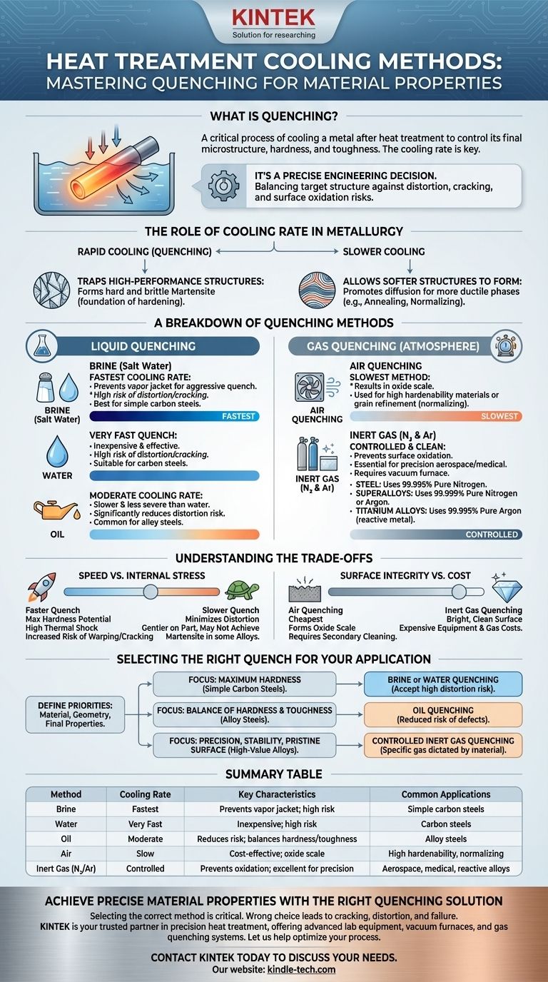 热处理后有哪些不同的冷却方法？淬火指南，助您获得最佳金属性能 图解指南