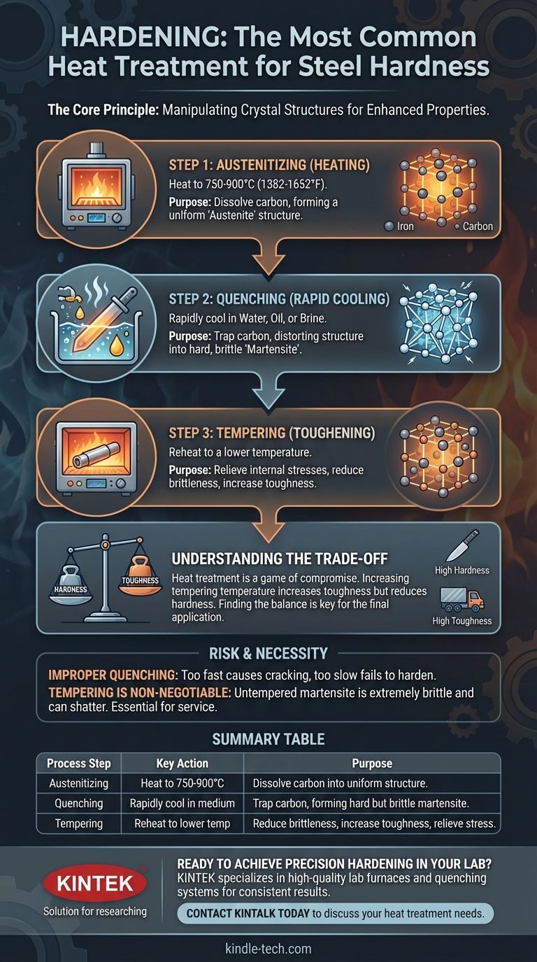 ما هي عملية المعالجة الحرارية الأكثر شيوعًا لزيادة الصلابة؟ إتقان تقسية الفولاذ وتلطيفه دليل مرئي