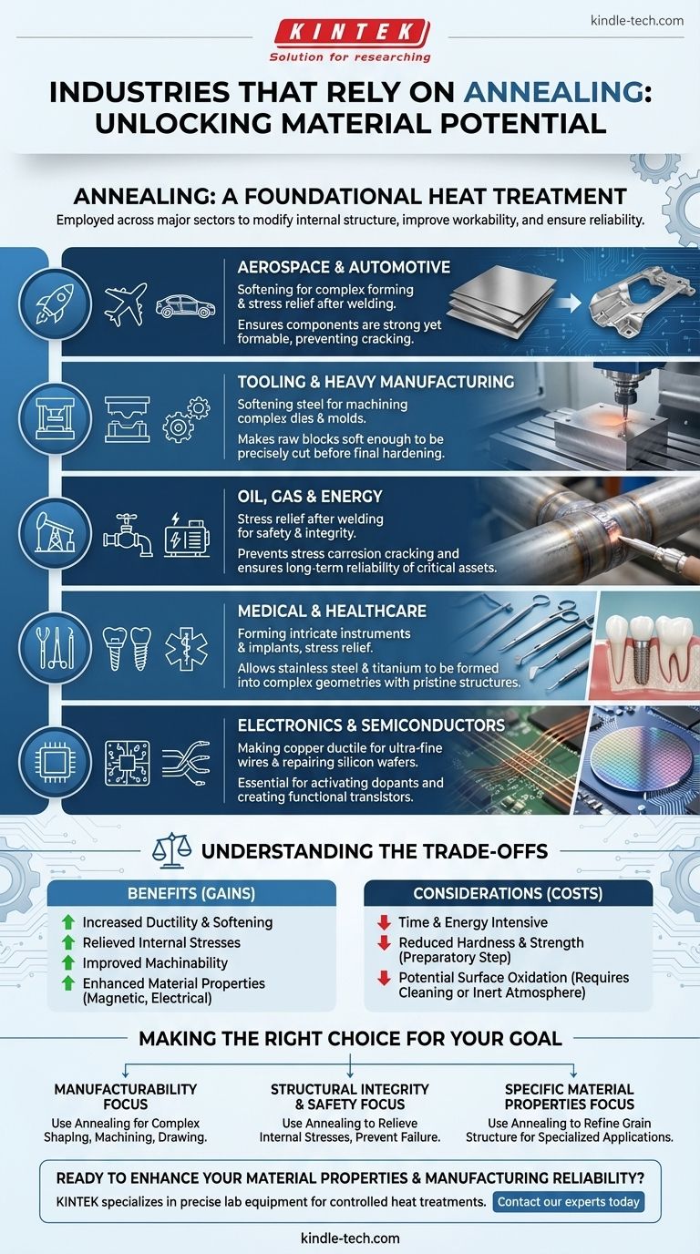 ¿Qué industrias utilizan el recocido? Una guía de su papel crítico en la fabricación Guía Visual