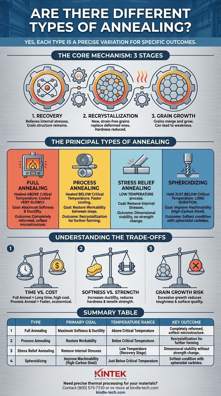 Are there different types of annealing? Choose the Right Process for Your Metal Visual Guide