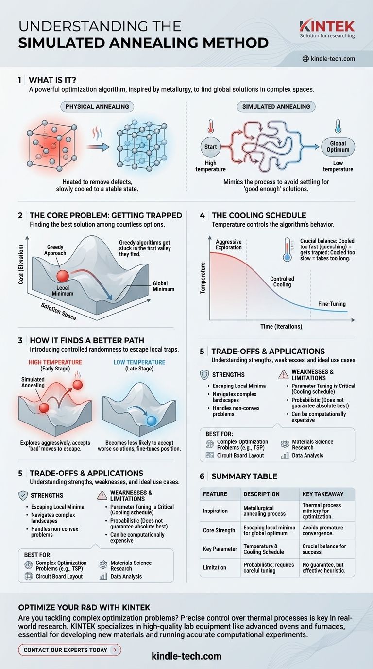 What is the simulated annealing method? A Powerful Optimization Algorithm Explained Visual Guide