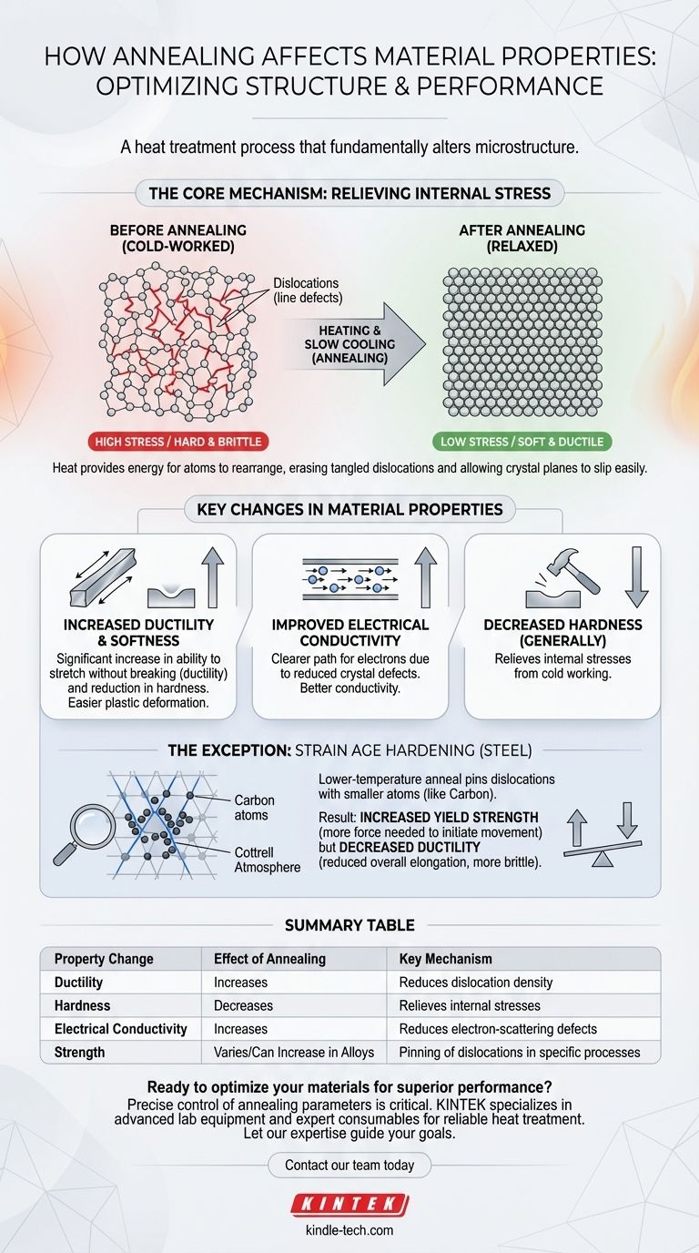 Как отжиг влияет на свойства материала? Адаптация прочности, пластичности и электропроводности Визуальное руководство