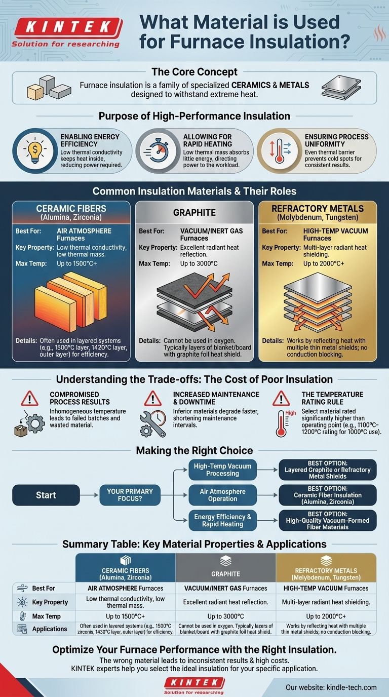 Welches Material wird für die Ofenisolierung verwendet? Schlüsselmaterialien für maximale Effizienz & Leistung Visuelle Anleitung