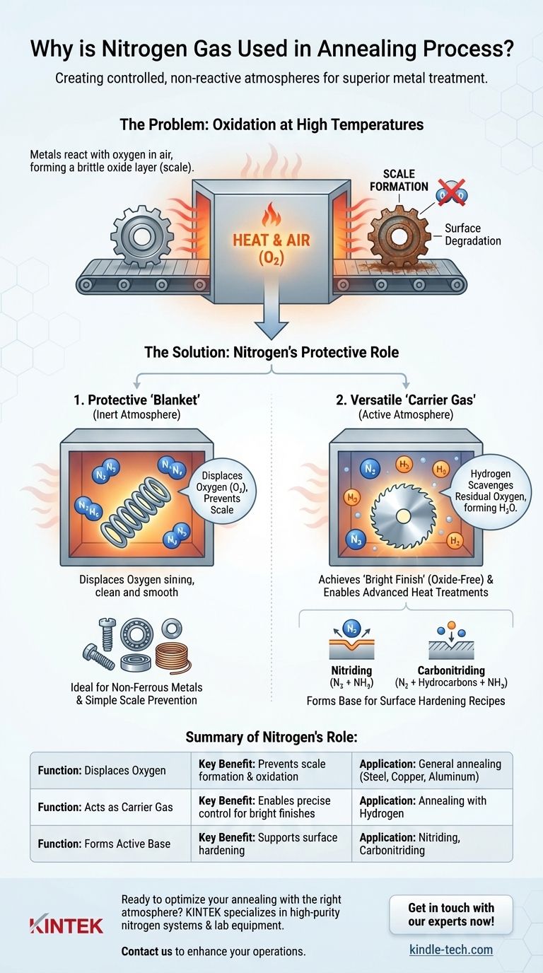 لماذا يستخدم غاز النيتروجين في عملية التخمير؟ منع الأكسدة وتحقيق خصائص معدنية فائقة دليل مرئي