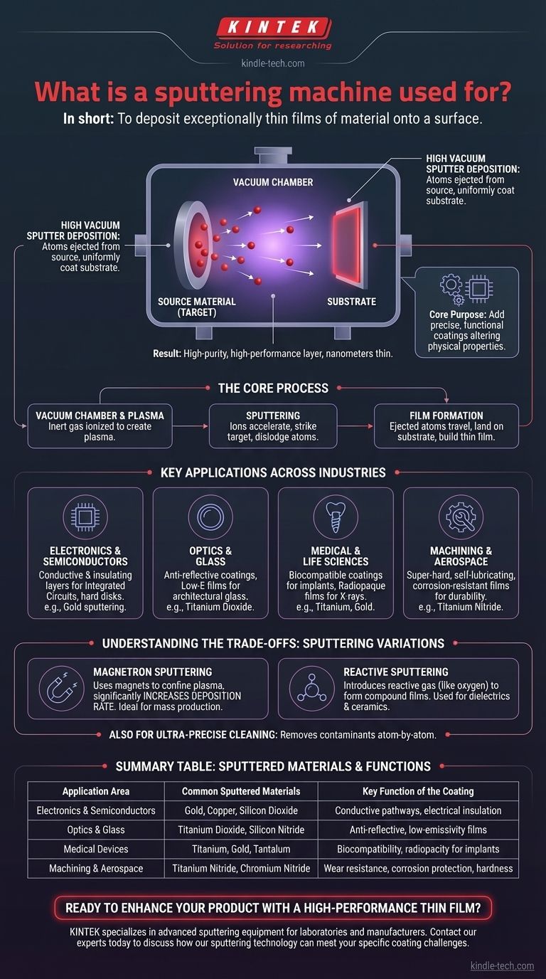 스퍼터링 장비는 무엇에 사용됩니까? 첨단 제조를 위한 정밀 박막 코팅 구현 시각적 가이드