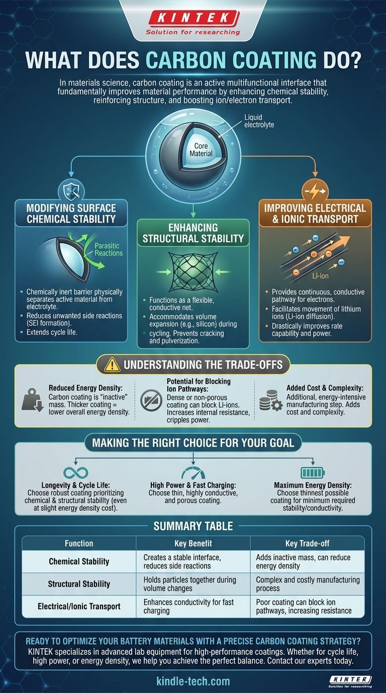 碳涂层的作用是什么？通过多功能层增强电池性能 图解指南