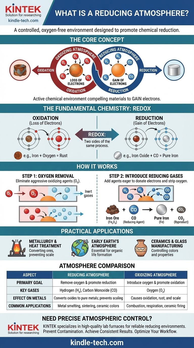 ما هو جو الاختزال؟ التحكم في الأكسدة وتحقيق تفاعلات كيميائية محددة دليل مرئي
