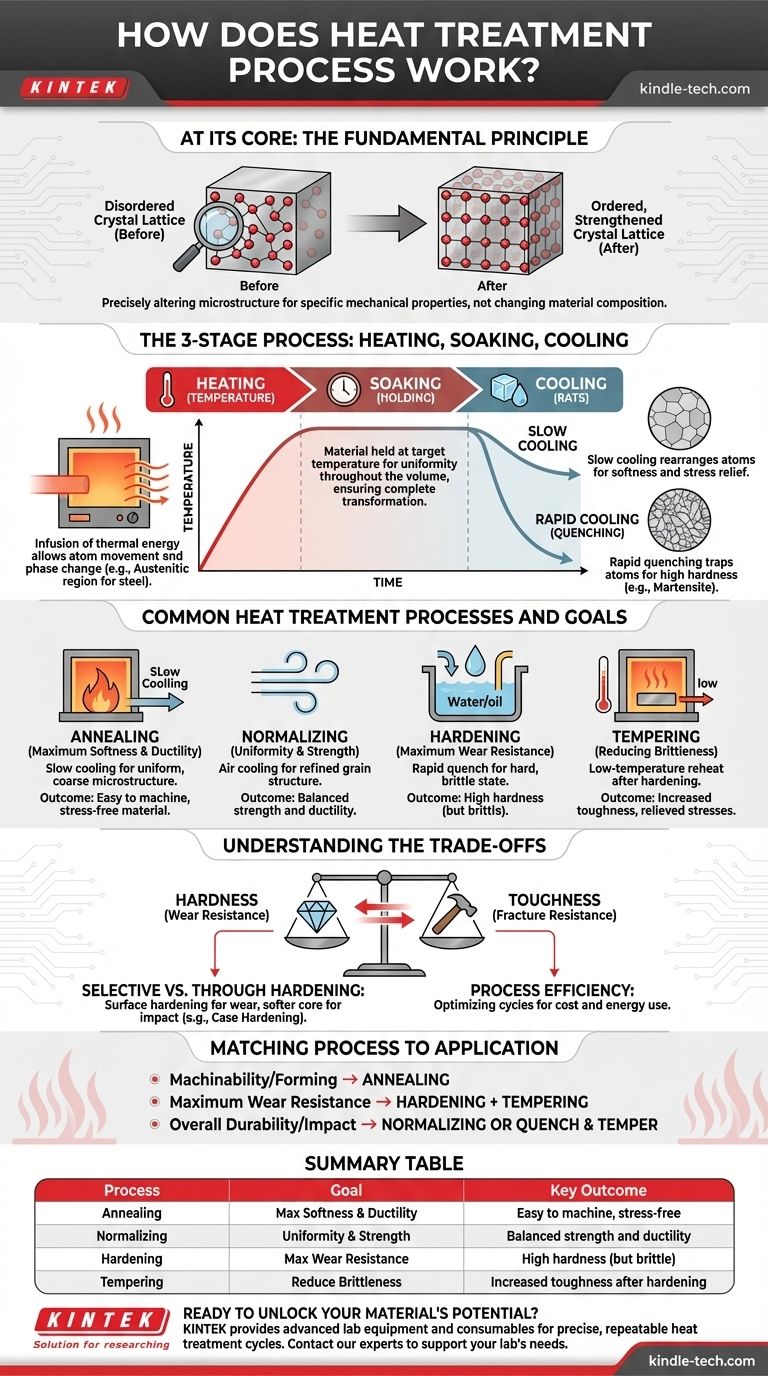 열처리 공정은 어떻게 작동하나요? 귀하의 응용 분야에 맞게 재료 특성을 조정하세요 시각적 가이드