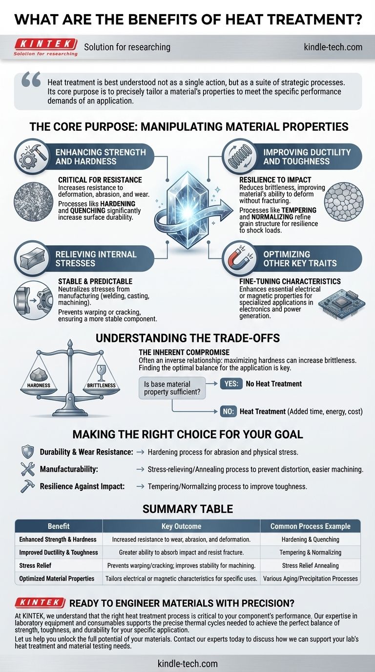¿Cuáles son los beneficios del tratamiento térmico? Mejorar la resistencia, durabilidad y rendimiento del material Guía Visual