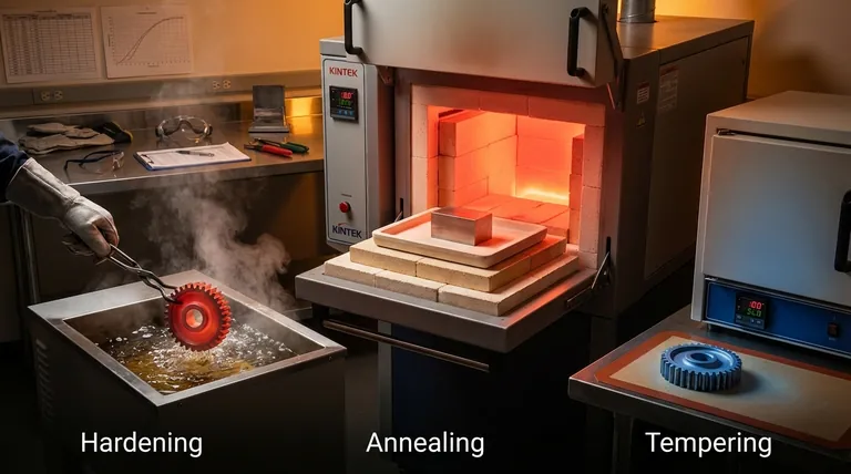 ¿Cuáles son los tres tratamientos térmicos principales? Dominando el Recocido, el Endurecimiento y el Templado