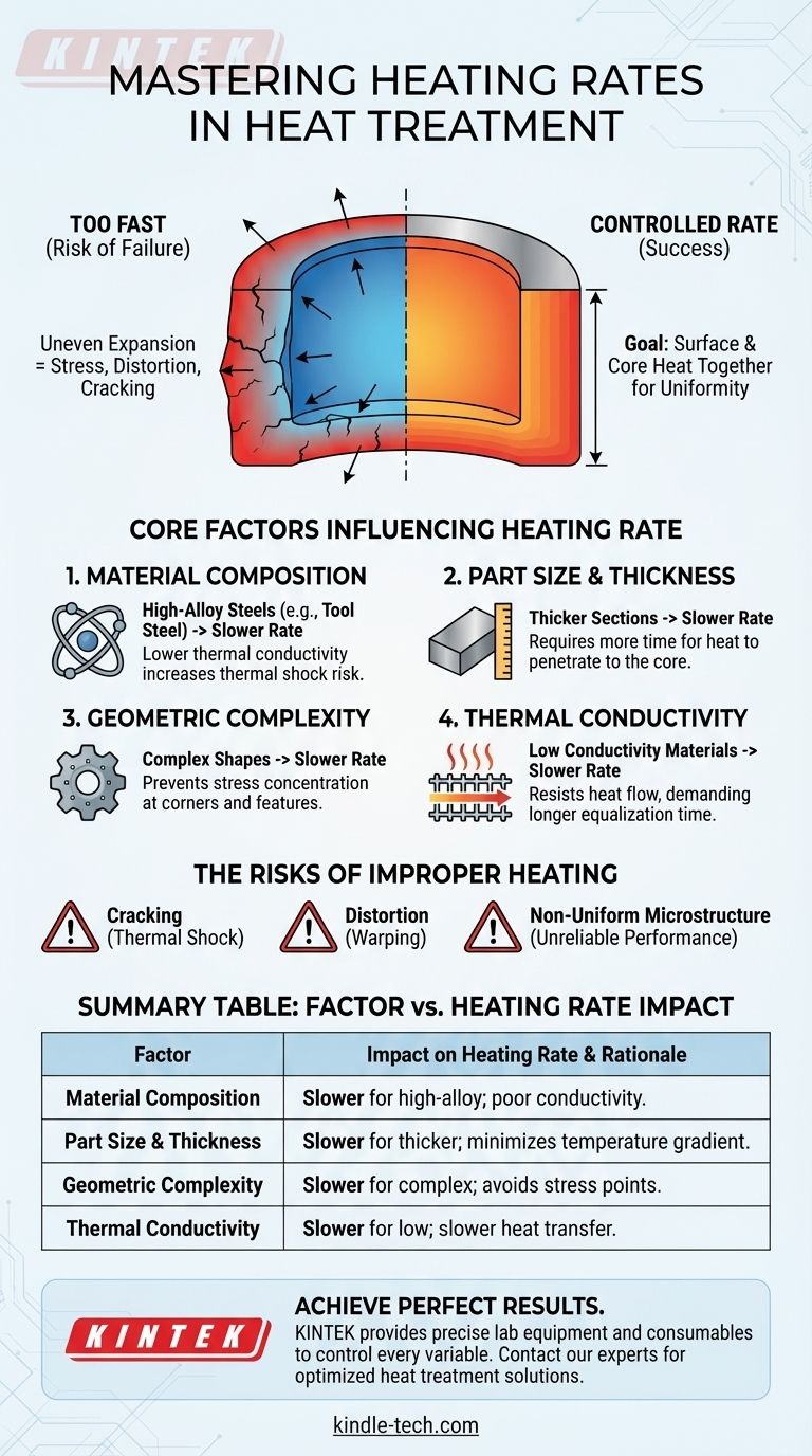 熱処理中の加熱速度は何に依存しますか？亀裂や変形を防ぐために ビジュアルガイド