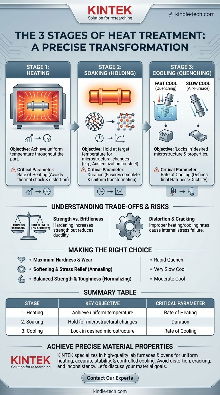 热处理的3个阶段是什么？掌握加热、保温和冷却，以获得卓越的材料性能 图解指南