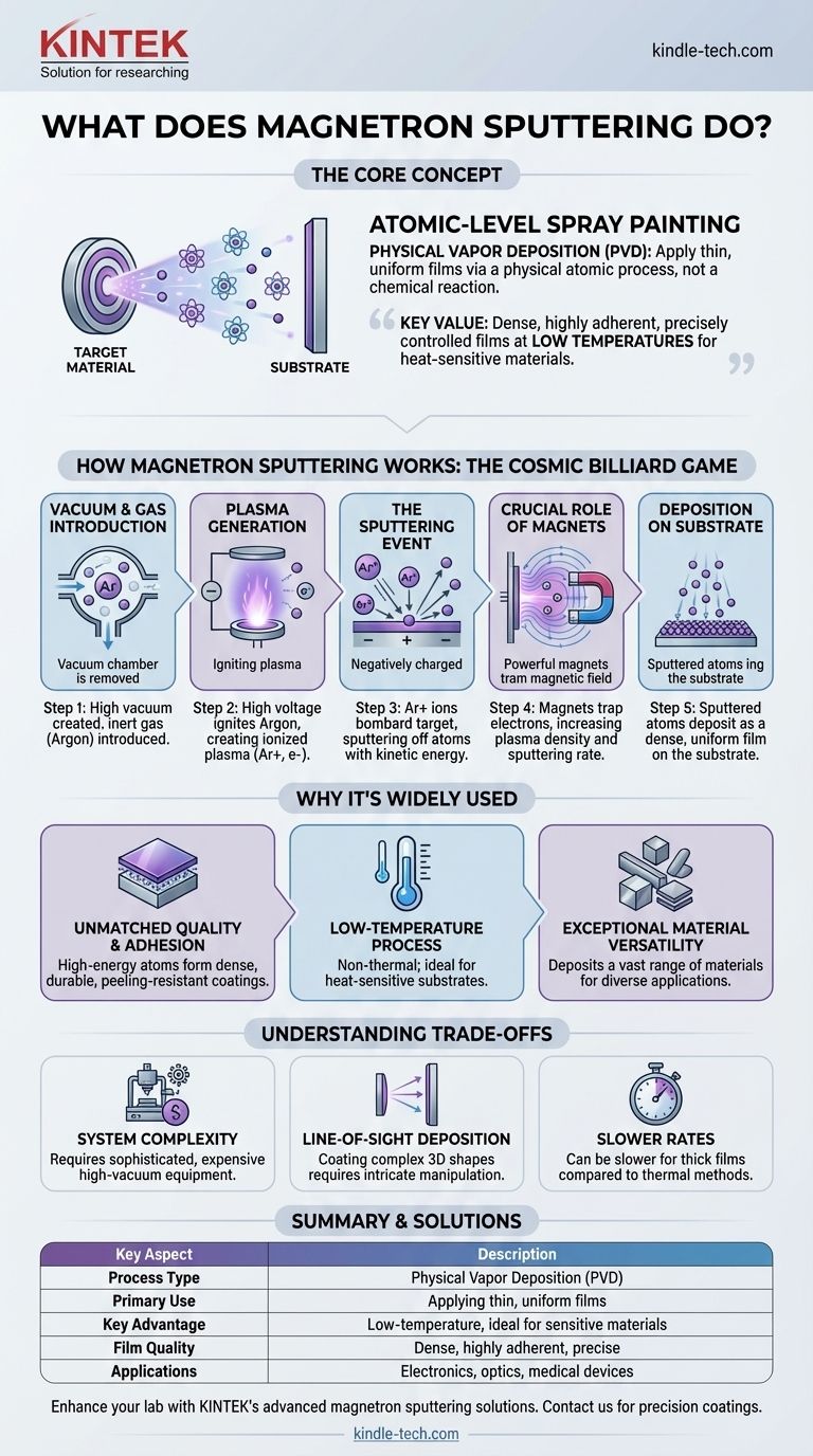 ماذا يفعل الرش المغنطروني؟ احصل على طلاءات رقيقة فائقة الجودة لمختبرك دليل مرئي