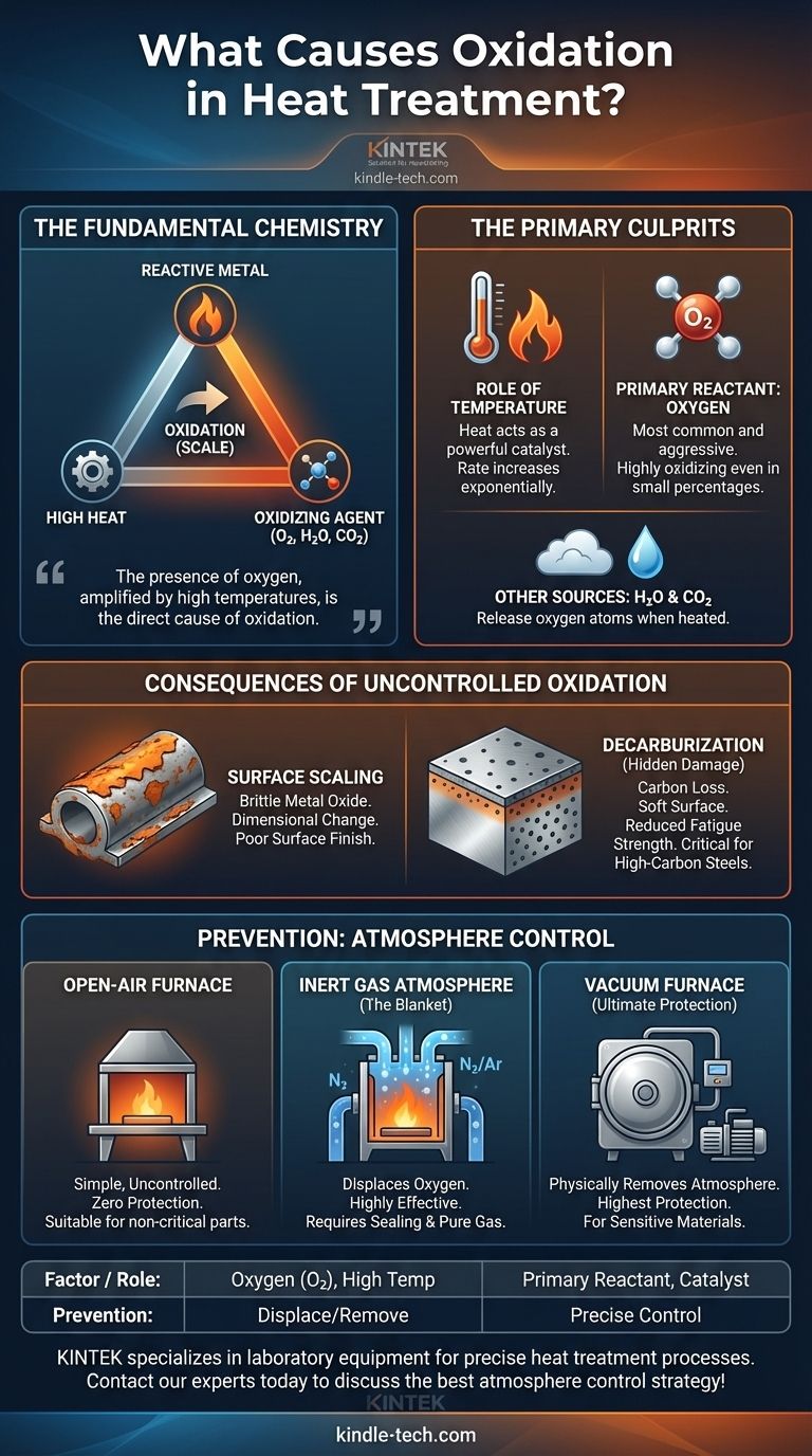 Cosa causa l'ossidazione nel trattamento termico? Controlla l'atmosfera del tuo forno per prevenire la scagliatura e la decarburazione Guida Visiva