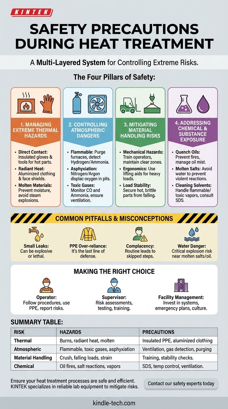 ما هي احتياطات السلامة أثناء المعالجة الحرارية؟ دليل لإدارة الحرارة الشديدة والغازات والمخاطر دليل مرئي