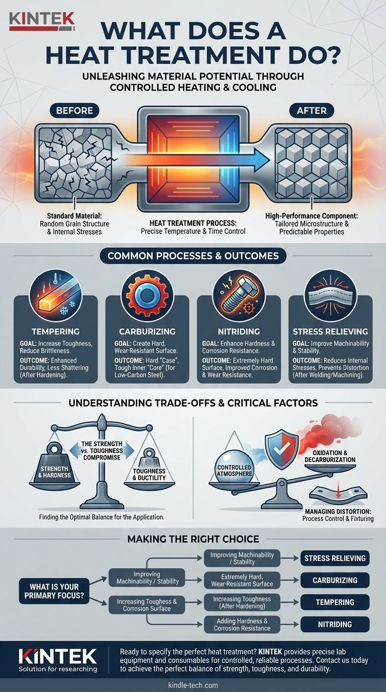 Cosa fa un trattamento termico? Sblocca il pieno potenziale del tuo materiale Guida Visiva