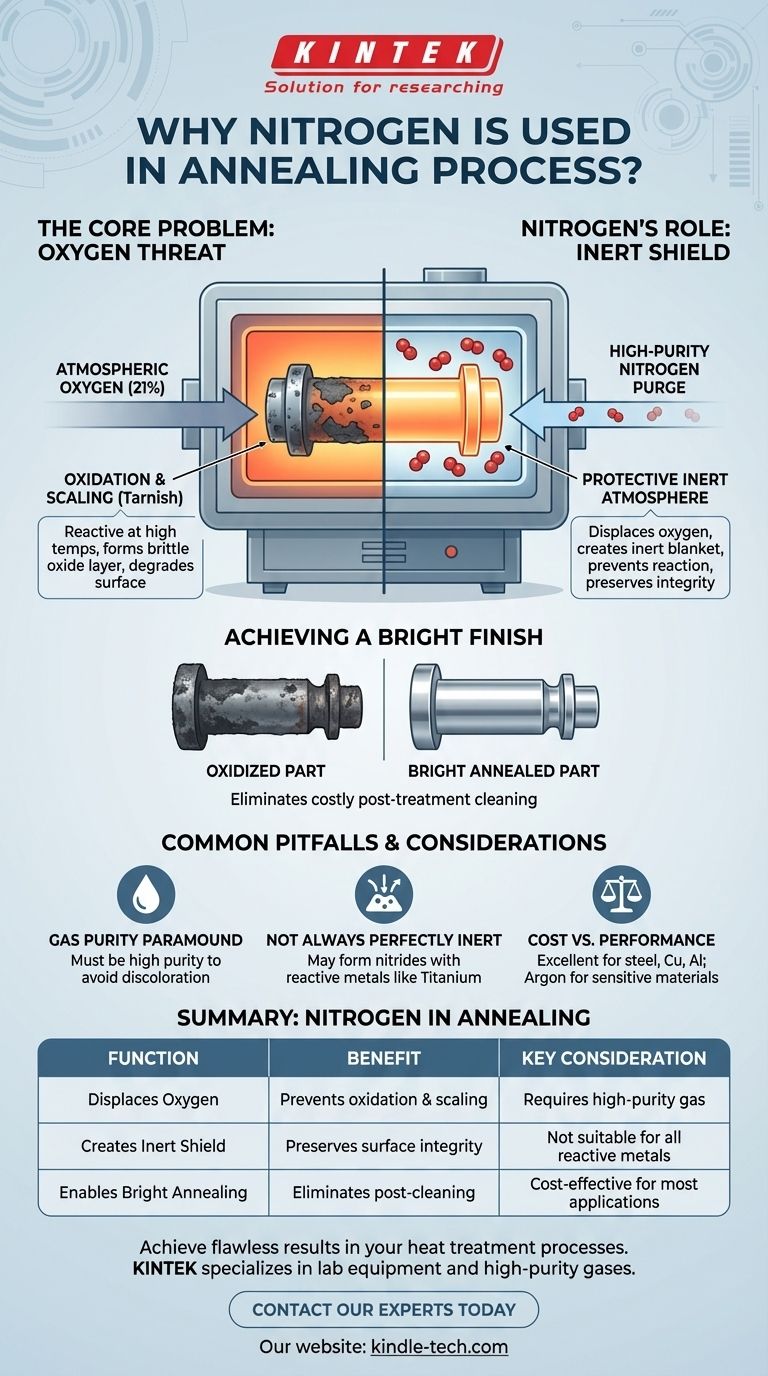 Warum wird Stickstoff im Glühprozess verwendet? Oxidation verhindern für eine perfekte Metalloberfläche Visuelle Anleitung