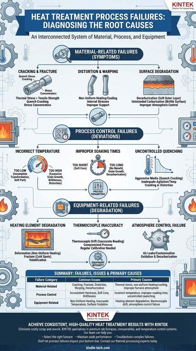 ما هي إخفاقات المعالجة الحرارية؟ دليل للوقاية من التشققات والتشوه والتدهور دليل مرئي
