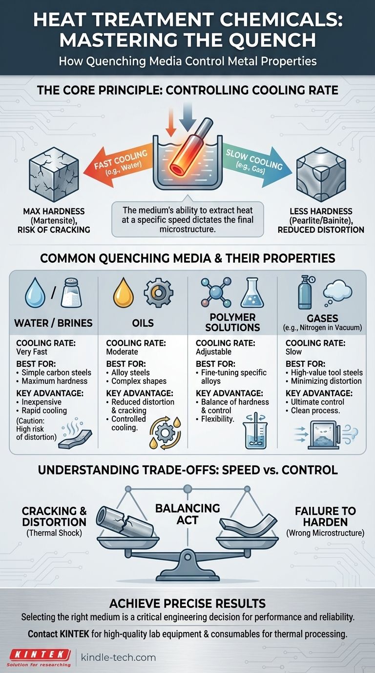 열처리에는 어떤 화학 물질이 사용됩니까? 최적의 금속 특성을 위한 담금질 공정 마스터하기 시각적 가이드