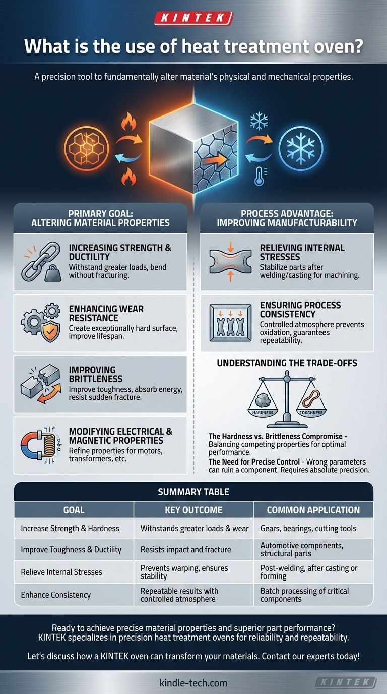Wozu dient ein Wärmebehandlungsofen? Materialeigenschaften für überragende Leistung transformieren Visuelle Anleitung