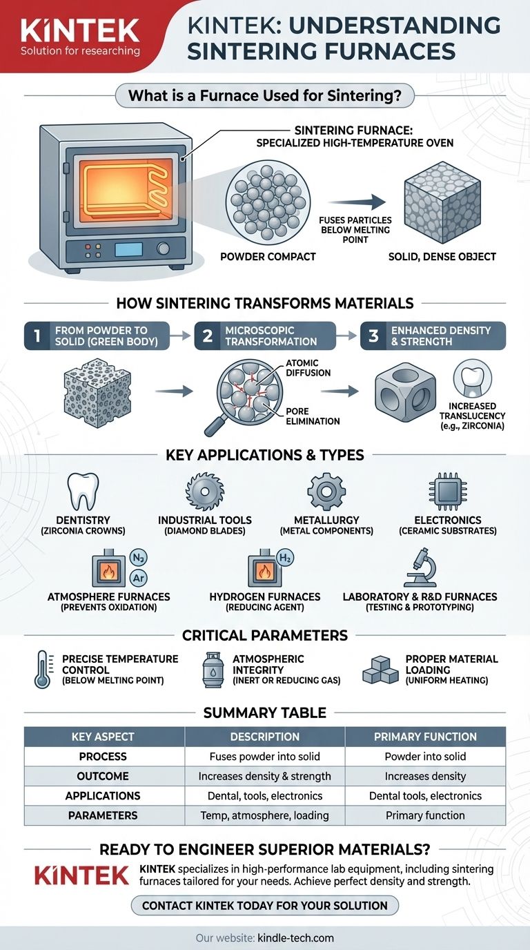What is a furnace used for sintering? Creating High-Performance Solid Components from Powder Visual Guide