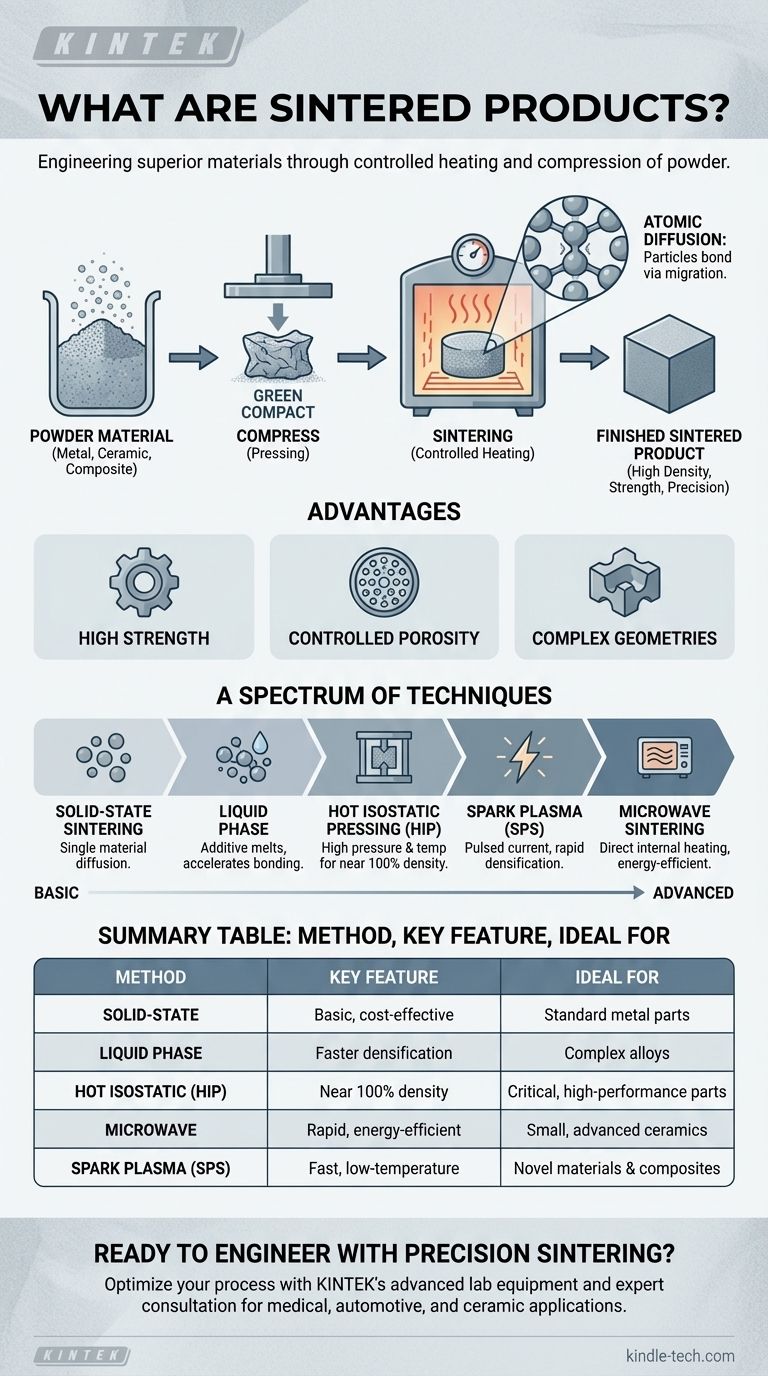 Que sont les produits frittés ? Matériaux d'ingénierie construits à partir de poudre pour des performances supérieures Guide Visuel