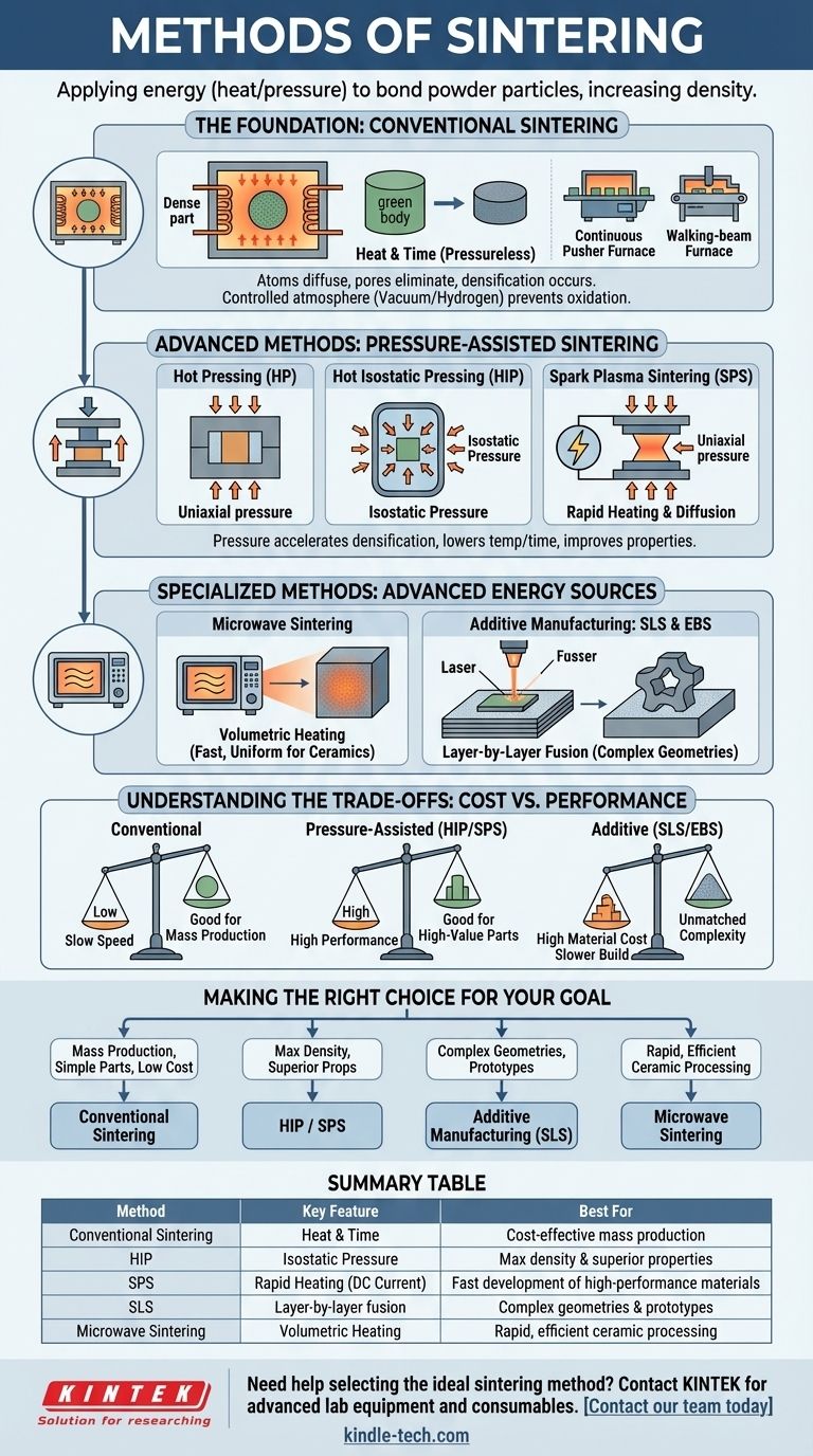 Was sind die Sinterverfahren? Wählen Sie die richtige Technik für Ihre Materialien Visuelle Anleitung