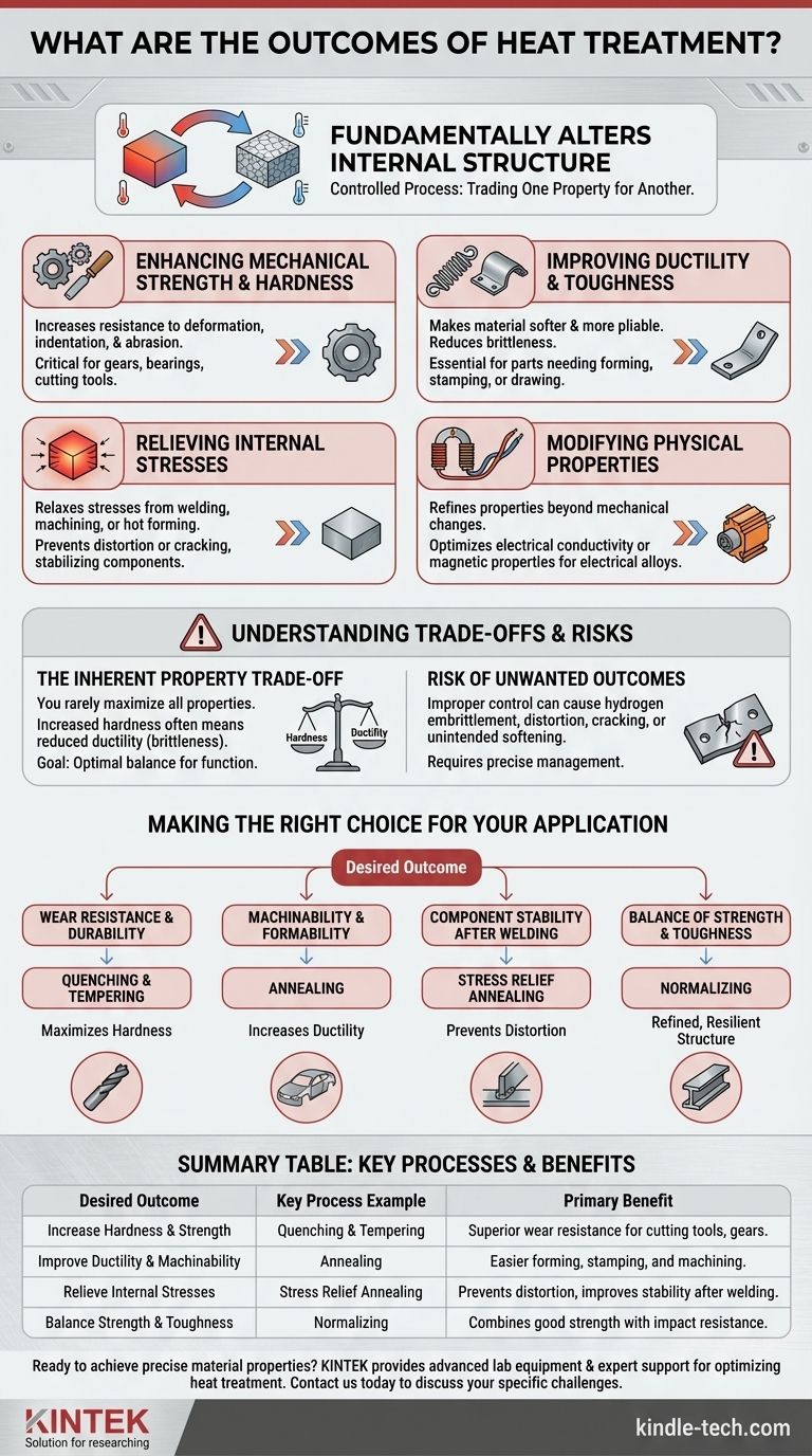 Quali sono i risultati del trattamento termico? Personalizzare le proprietà dei materiali per prestazioni superiori Guida Visiva