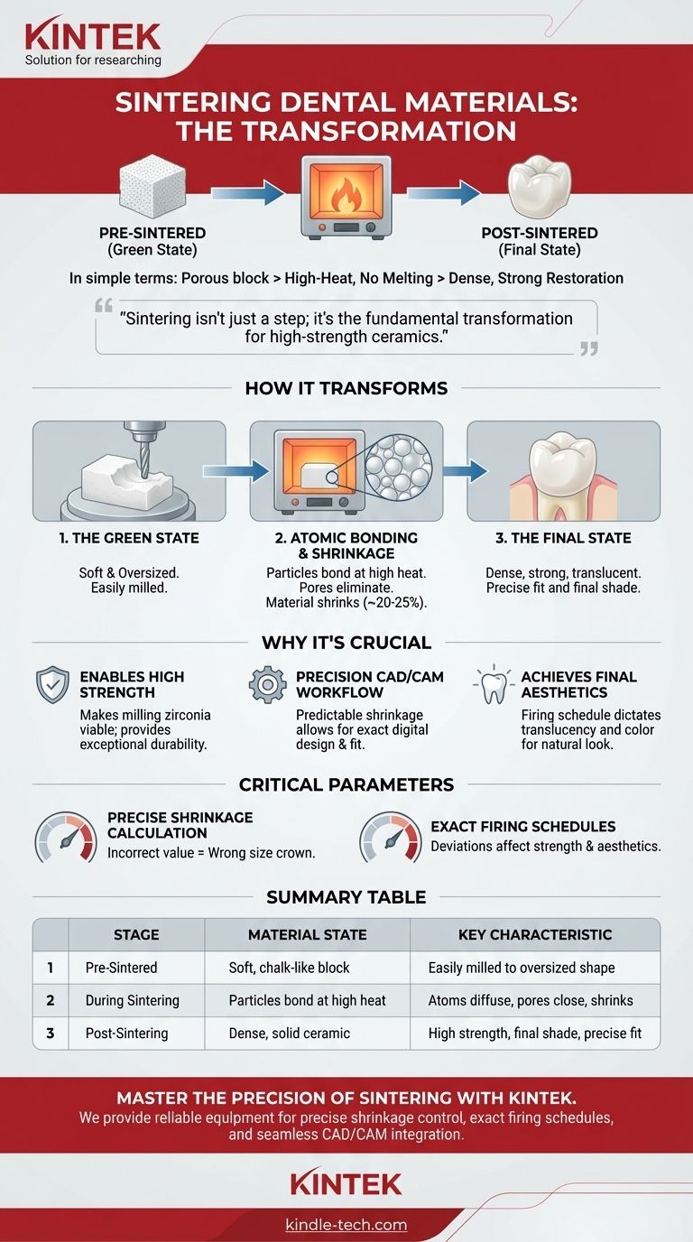 Cos'è la sinterizzazione dei materiali dentali? La chiave per restauri dentali durevoli e ad alta resistenza Guida Visiva