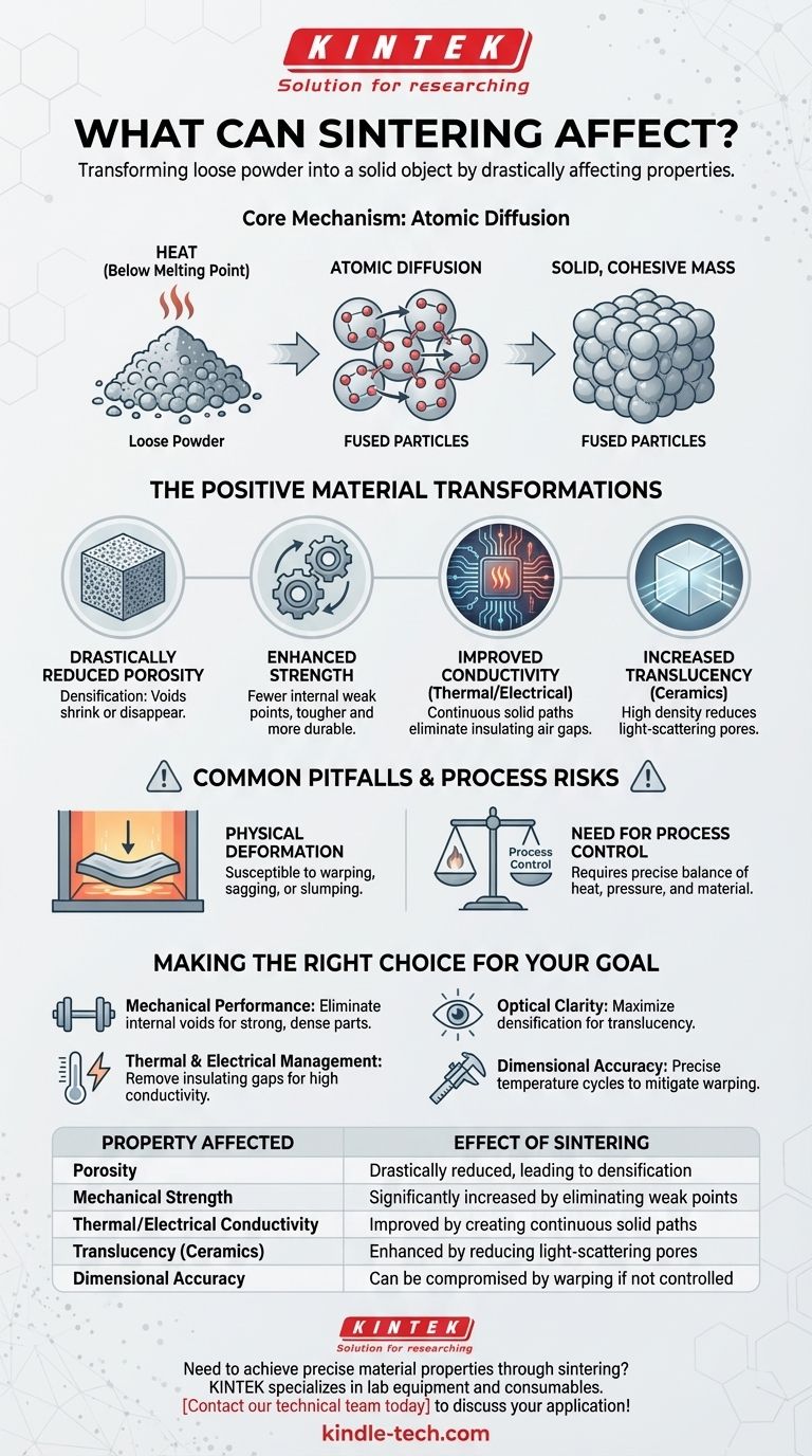 What can sintering affect? Transform Powder into High-Performance Solid Parts Visual Guide