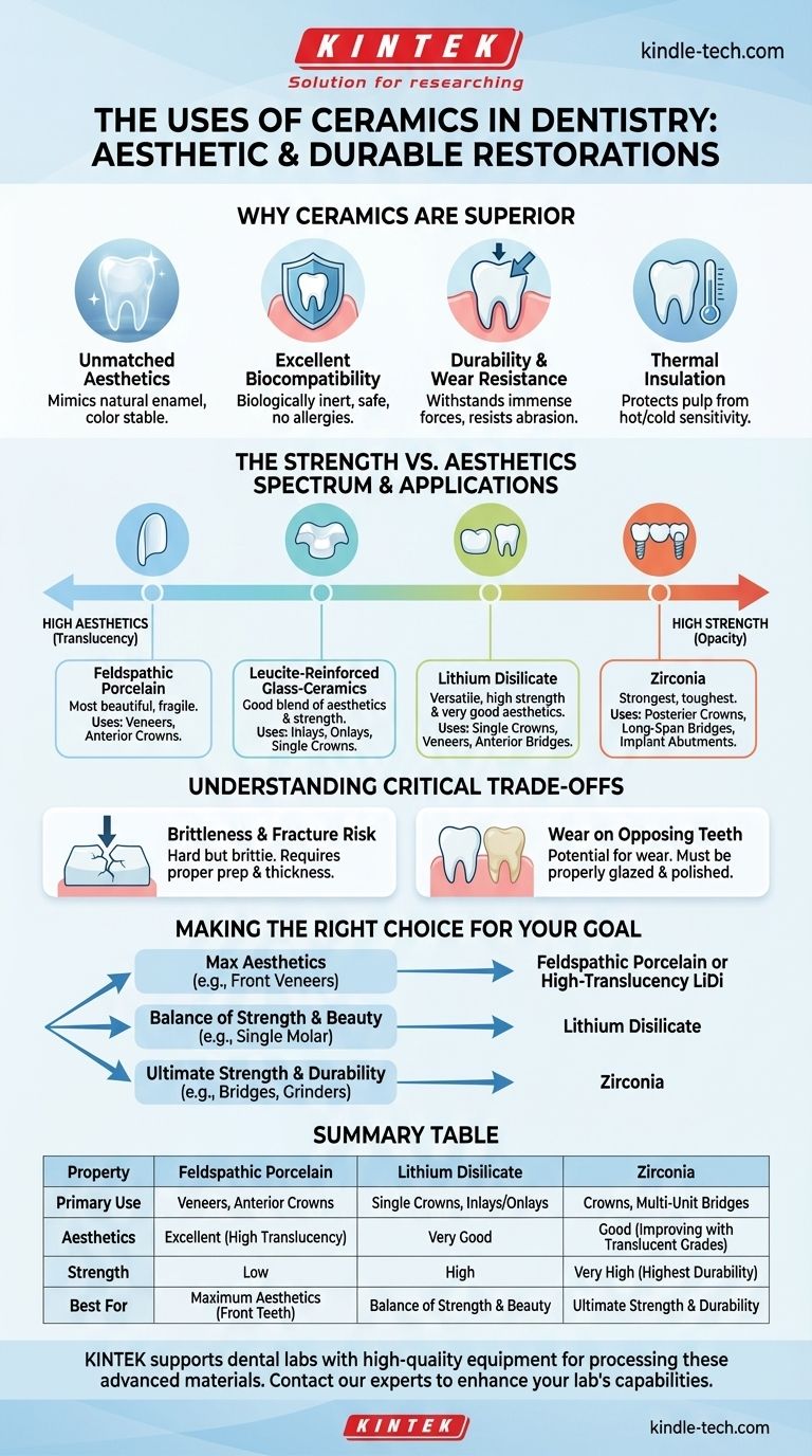 歯科におけるセラミックスの用途とは？生体のような耐久性のある修復物を実現する ビジュアルガイド
