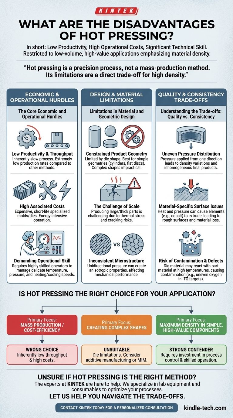 Was sind die Nachteile des Warmpressens? Wichtige Einschränkungen für Ihren Herstellungsprozess Visuelle Anleitung