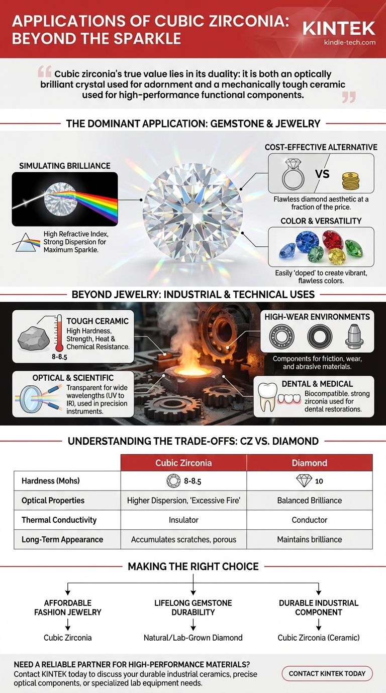 ما هي تطبيقات الزركونيا المكعبة؟ من المجوهرات إلى المكونات عالية التقنية دليل مرئي