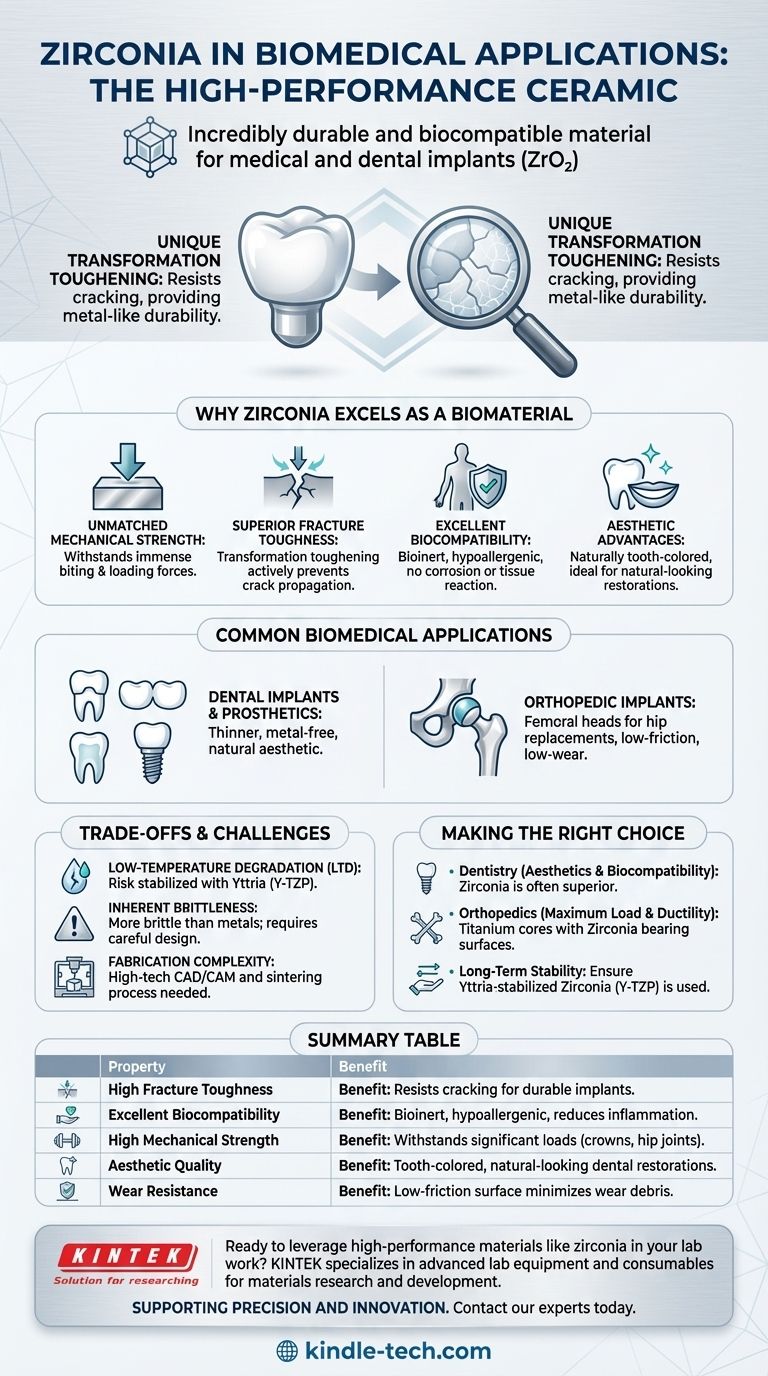 What is zirconia in biomedical applications? A High-Strength, Biocompatible Ceramic for Implants Visual Guide