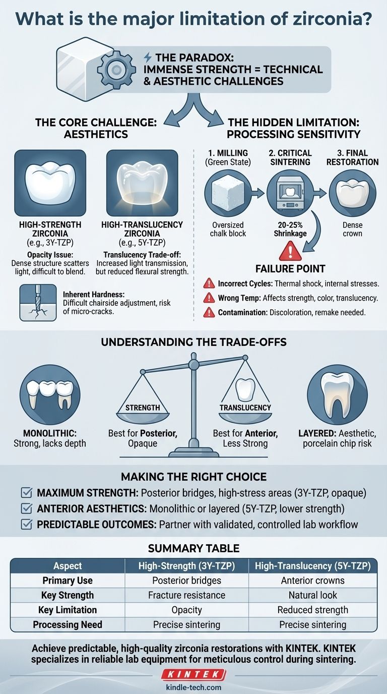 Quelle est la principale limitation de la zircone ? Naviguer dans le paradoxe de la force et de l'esthétique Guide Visuel