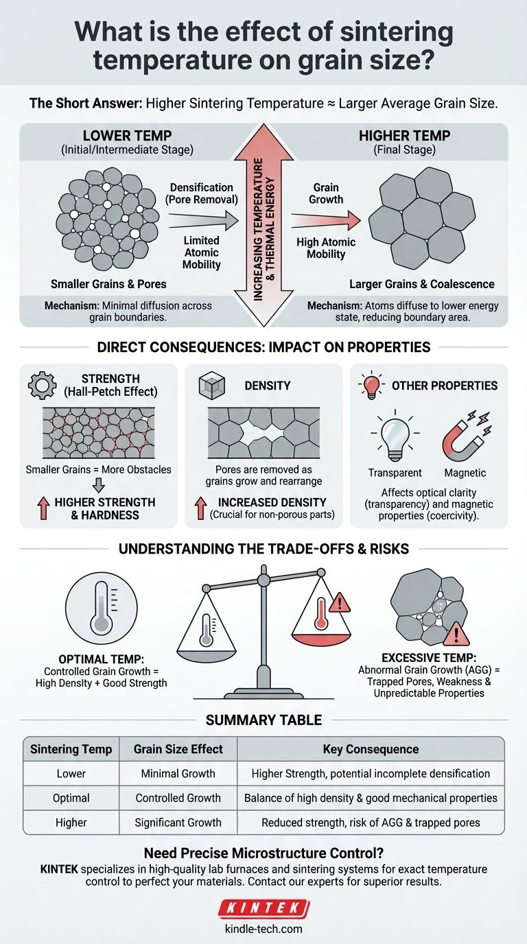 ما هو تأثير درجة حرارة التلبيد على حجم الحبيبات؟ دليل للتحكم في البنية المجهرية دليل مرئي