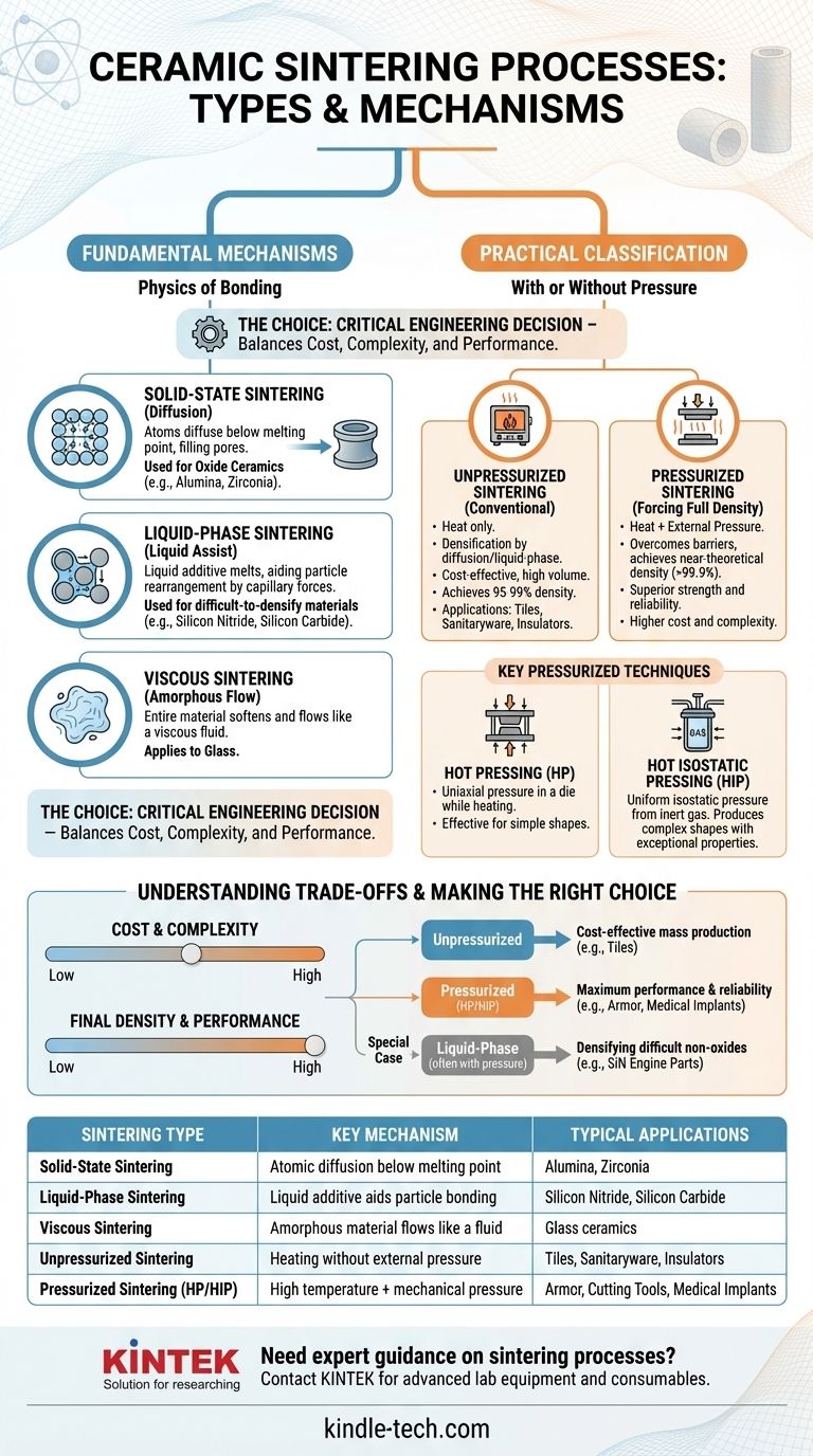세라믹 소결 공정의 종류는 무엇인가요? 응용 분야에 맞는 올바른 방법 선택하기 시각적 가이드