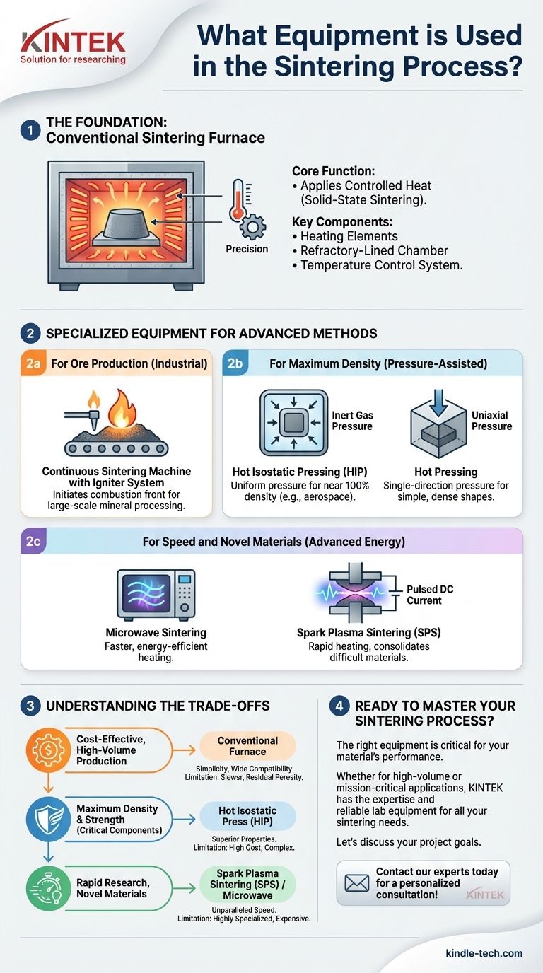 烧结过程中使用哪些设备？从基础炉到先进的热等静压（HIP）和放电等离子烧结（SPS）系统 图解指南