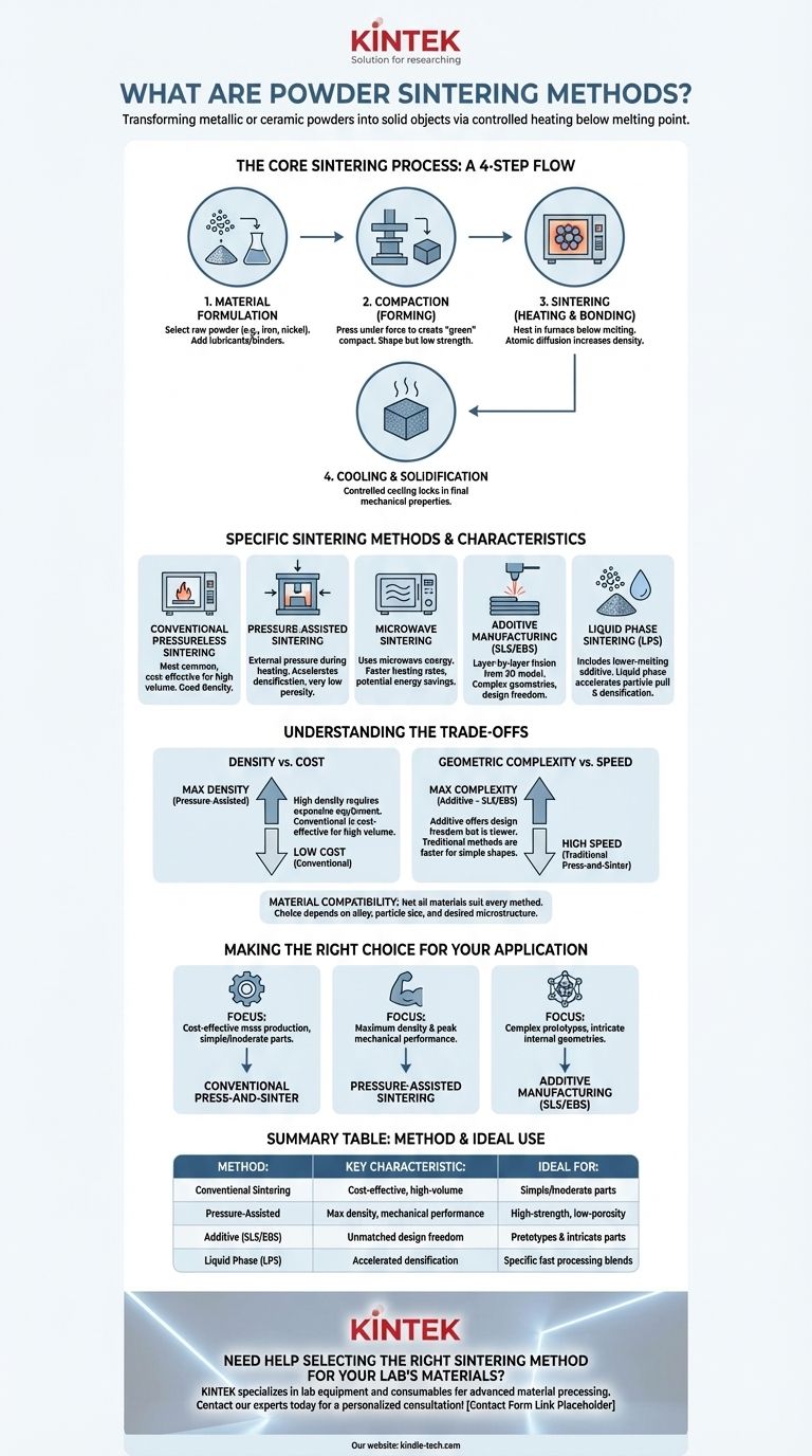 ما هي طرق تلبيد المساحيق؟ دليل لتصنيع الأجزاء المعدنية والسيراميكية دليل مرئي