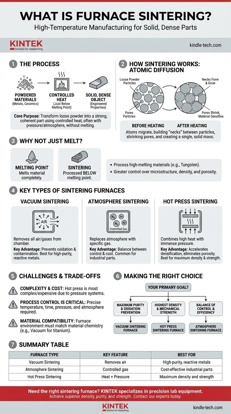 ما هو التلبيد بالفرن؟ دليل لربط المساحيق بدرجة حرارة عالية للحصول على أجزاء أقوى دليل مرئي