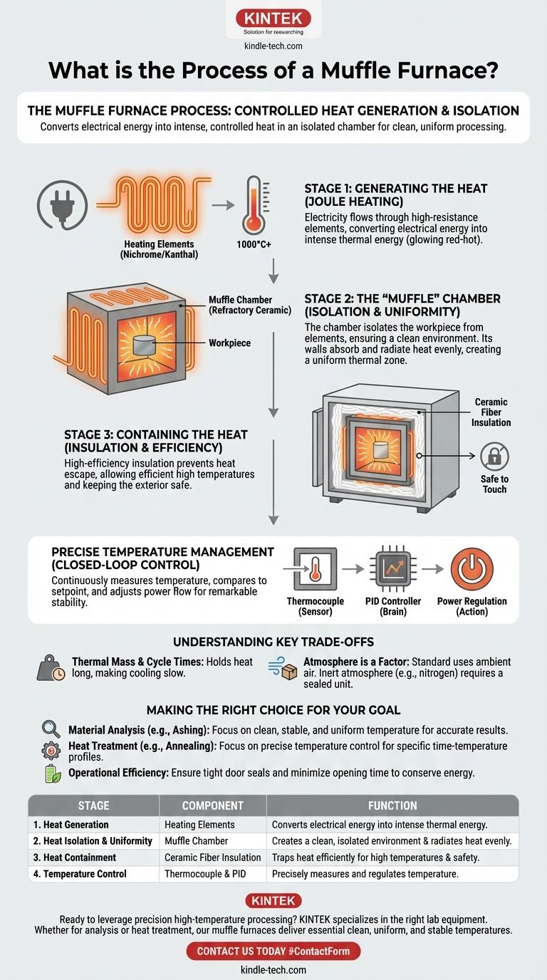 ¿Cuál es el proceso de un horno de mufla? De la electricidad al control de alta temperatura de precisión Guía Visual