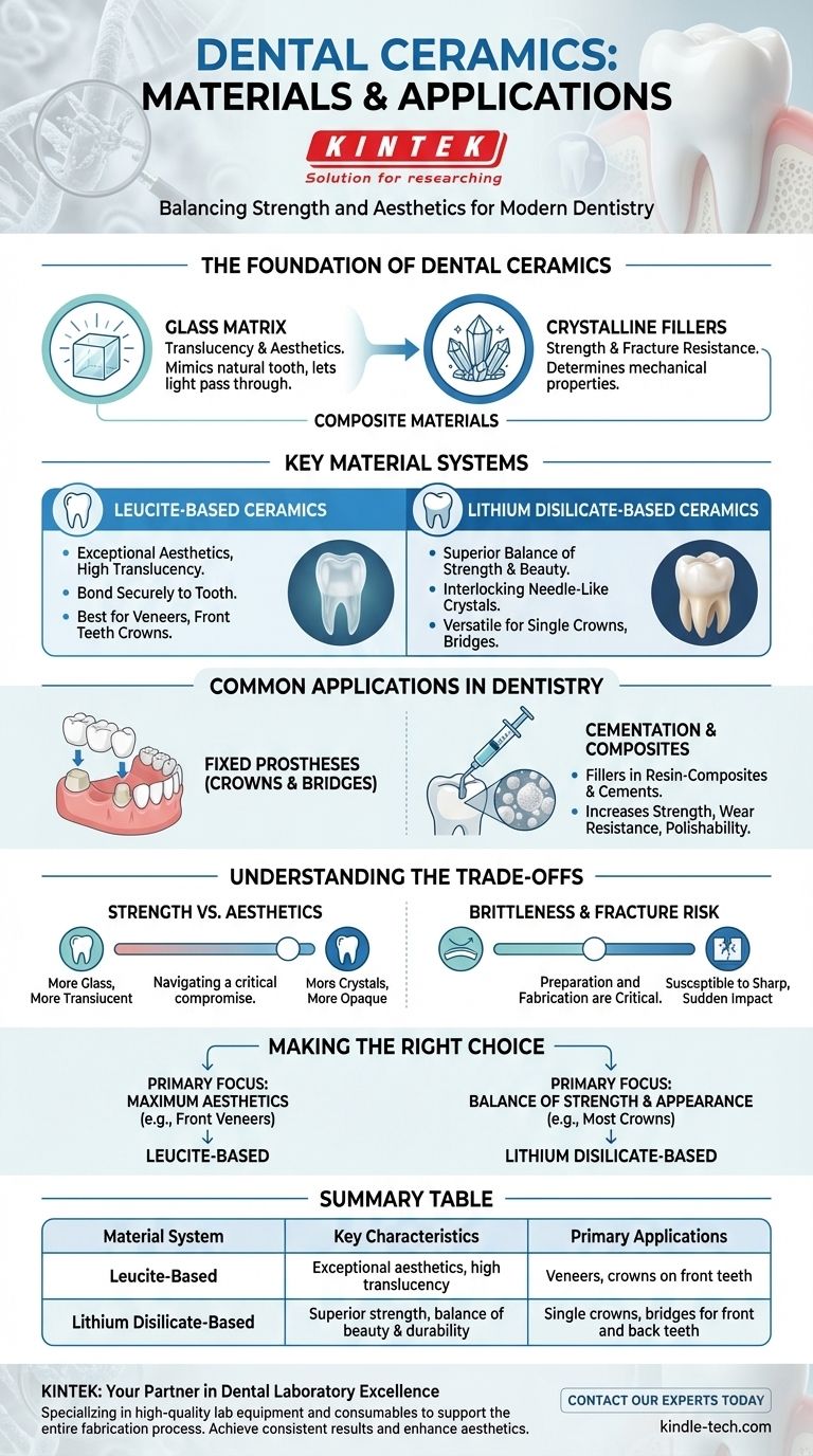 What are the materials used in dental ceramics? Choosing the Right Material for Strength & Aesthetics Visual Guide